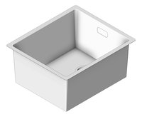 3D Shaded Image of Sink Kitchen Abey Builders SingleBowl Overflow