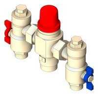 3D Shaded Image of MixerTap Wall Enware Aquablend TMV Megamix