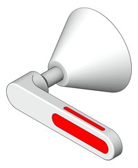 3D Shaded Image of Tap Wall Enware WellbeingLivia LeftTurnClose