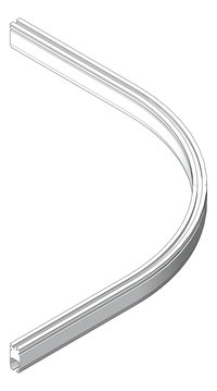 3D Shaded Image of FallProtection RigidRail Kattsafe Curve