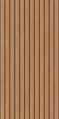 Image of Panel Decorative Laminex Architectural Batten40 BlackShadowline BlackbuttTrueScale