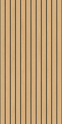 Image of Panel Decorative Laminex Architectural Batten40 BlackShadowline TasmanianOakTrueScale