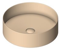 3D Shaded Image of Basin AboveCounter Nero StainlessSteel