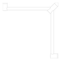 Plan Image of GrabRail 90Deg Nero MeccaCare Corner 32mm