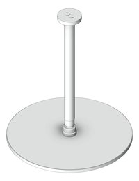 3D Shaded Image of Shower Ceiling Nero Round