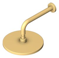 3D Shaded Image of Shower Wall Nero AirShower RoundArm 230mmHead