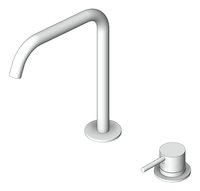 3D Shaded Image of MixerSet BathKitchen Nero Mecca Edge