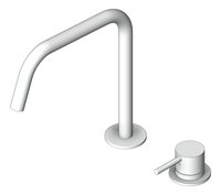 3D Shaded Image of MixerSet BathKitchen Nero Mecca Edge SpoutII