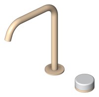 3D Shaded Image of MixerSet Hob Nero Serenity Progressive EdgeSpout Bath