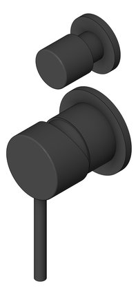 3D Shaded Image of MixerTap Diverter Nero Dolce