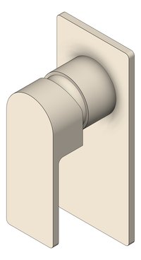 3D Shaded Image of MixerTap Shower Nero Bianca