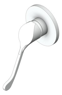3D Shaded Image of MixerTap Shower Nero ClassicCare