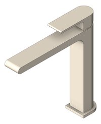 3D Shaded Image of Mixer Basin Nero Bianca Mid