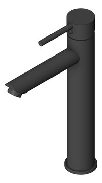 3D Shaded Image of Mixer Basin Nero Dolce StraightSpout Tall