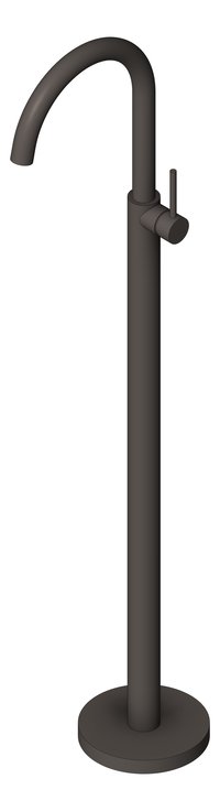 3D Shaded Image of Mixer Freestanding Nero Mecca Dolce Bath