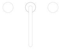 Plan Image of TapSet Hob Nero Serenity ArcSpout Bath Kitchen