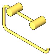 3D Shaded Image of ToiletRollHolder SurfaceMount Phoenix VividSlimline
