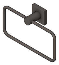 3D Shaded Image of TowelHolder Hand Phoenix Radii SquarePlate