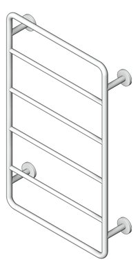 3D Shaded Image of TowelRail Ladder Phoenix VividSlimline