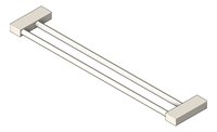 3D Shaded Image of TowelRail SurfaceMount Phoenix LexiMKII Double