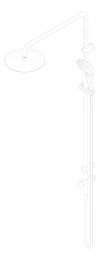 3D Documentation Image of Shower Twin Nero MeccaCare GrabRail