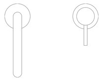 Plan Image of MixerSet Basin Nero Mecca Edge