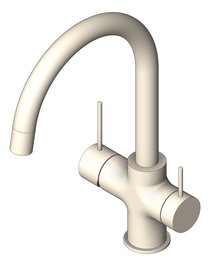 3D Shaded Image of Mixer Hob Nero Mecca 3WayFiltered