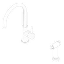 3D Documentation Image of Mixer Kitchen Nero Zen HandSpray