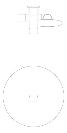 Plan Image of Shower Twin Nero Bianca Slim