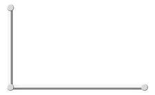 Front Image of GrabRail 90Deg Nero MeccaCare DDA