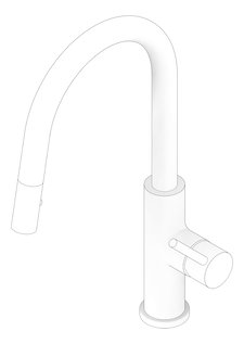 3D Documentation Image of Mixer Kitchen Nero Mecca Sensor PullOut