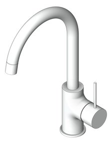 3D Shaded Image of Mixer Sink Nero Mecca Kitchen