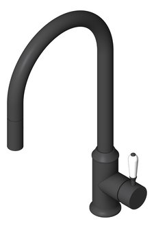 3D Shaded Image of Mixer Sink Nero York PullOut VeggieSpray