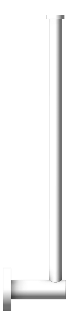 Left Image of ToiletRollHolder Single Phoenix Radii Spare RoundPlate