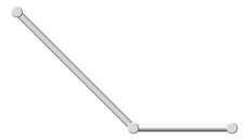 Front Image of GrabRail 45Deg Nero MeccaCare Ambulant