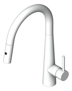3D Shaded Image of Mixer Sink Nero Dolce PullOut VeggieSpray
