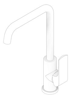 3D Documentation Image of Mixer Sink Nero Elgin II