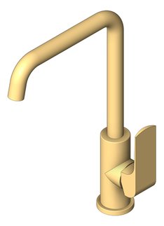 3D Shaded Image of Mixer Sink Nero Elgin II