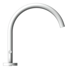 Left Image of TapSet BathKitchen Nero Mecca Arc Spout
