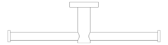 Plan Image of ToiletRollHolder Double Phoenix Radii RoundPlate