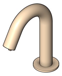 3D Shaded Image of SoapDispenser Hob Nero Mecca Sensor