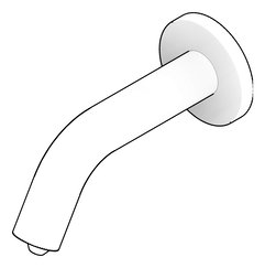 3D Documentation Image of SoapDispenser Wall Nero Mecca Sensor