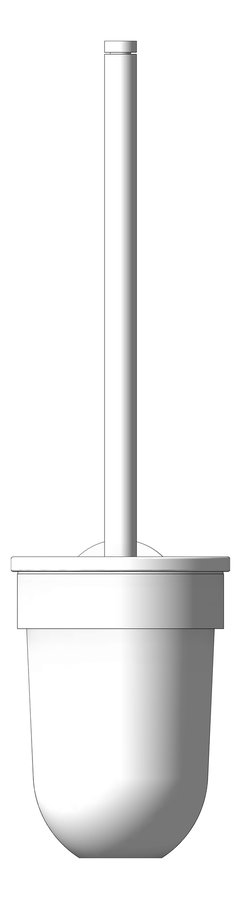 Front Image of ToiletBrushHolder Phoenix Radii WithBrush RoundPlate