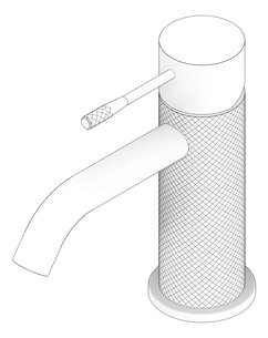 3D Documentation Image of Mixer Basin Nero Opal