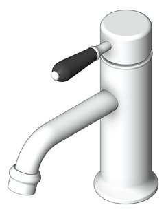 3D Shaded Image of Mixer Basin Nero York Straight