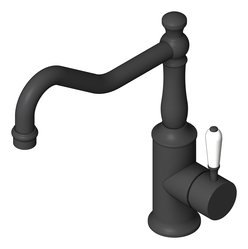 3D Shaded Image of Mixer Kitchen Nero York HookSpout