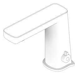 3D Documentation Image of Mixer Hob Nero Claudia Sensor BlackTopDisplay