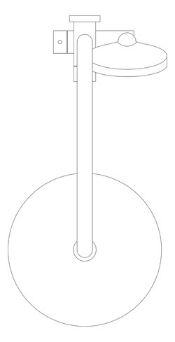 Plan Image of Shower Twin Nero Opal