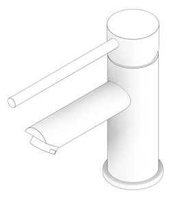 3D Documentation Image of Mixer Basin Nero DolceCare