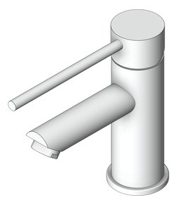 3D Shaded Image of Mixer Basin Nero DolceCare